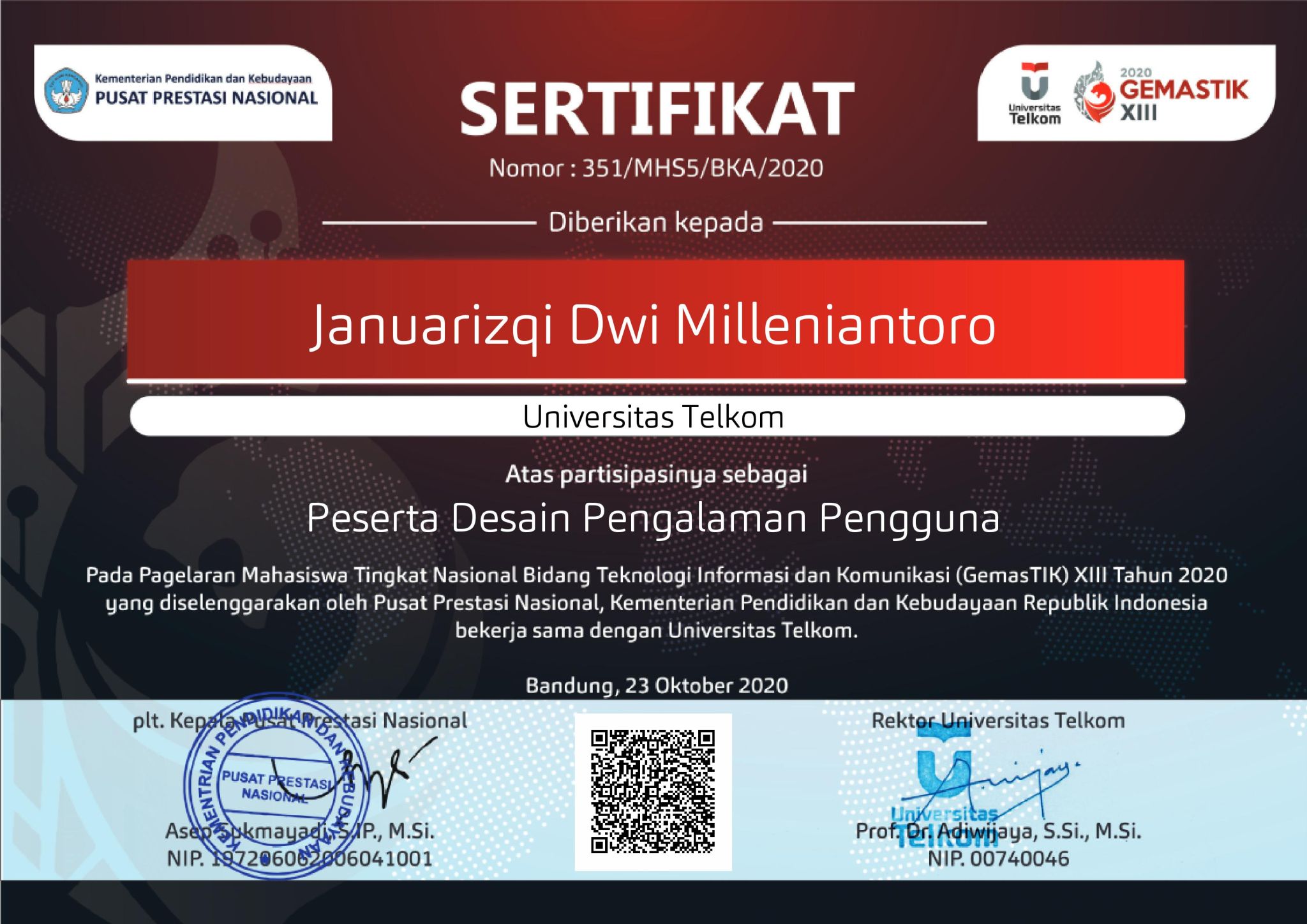 Sertifikat UI/UX Design (Gemastik)